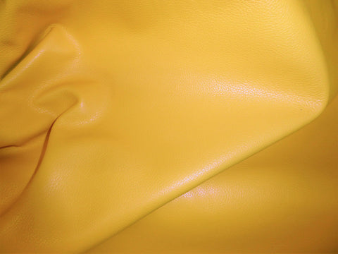 Cowhide top grain leather "Lemon Yellow" 2.5 oz / 1 mm E2885-16